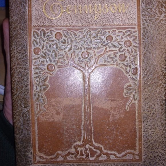 The Poems Of Alfred Lord Tennyson copyright 1900 Embossed Moroccan Leather Boxed - Picture 12 of 12